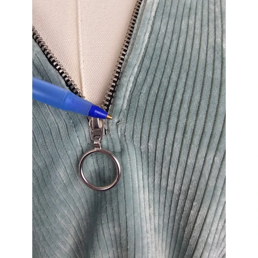 Zara Cropped Ribbed‎ Quarter Zip Pullover Jacket